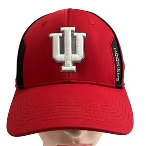 Indiana Hoosiers Top of‎ the World Red Black Hat Cap One Fit Size M/L